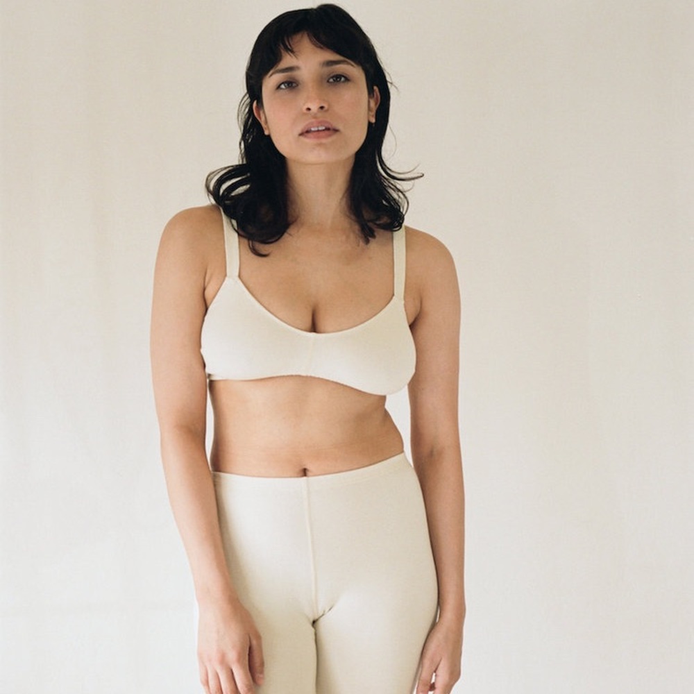 Pansy full bra Organic cotton natural 34/36D-F